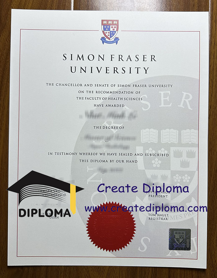 Simon Fraser University diploma