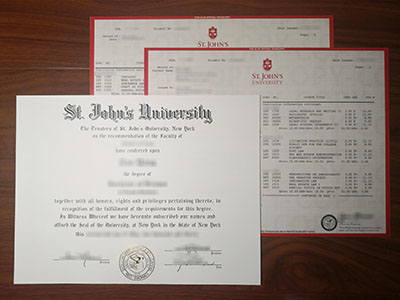 St. John’s University diploma and transcript