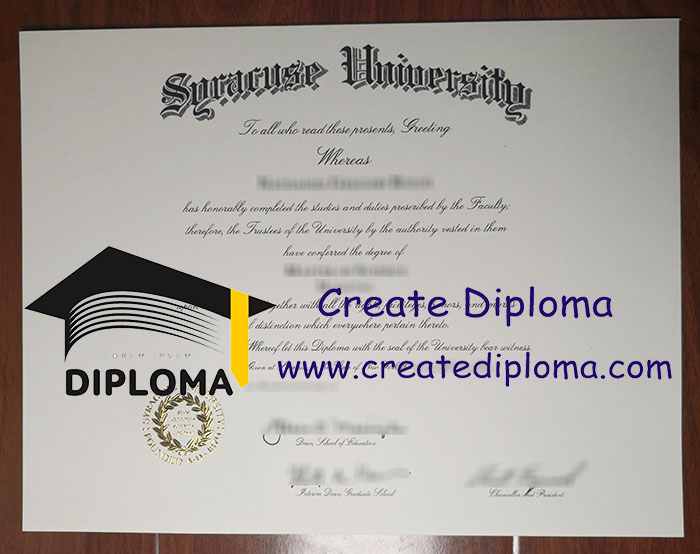 Syracuse University diploma