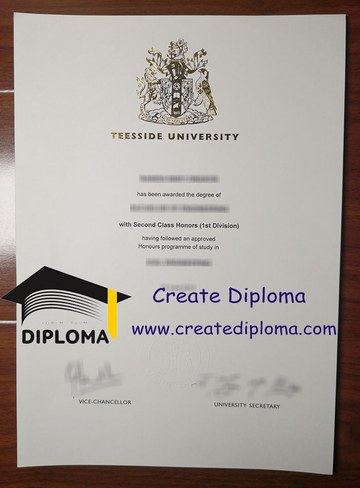 Teesside University diploma