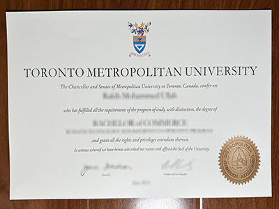 Toronto Metropolitan University diploma