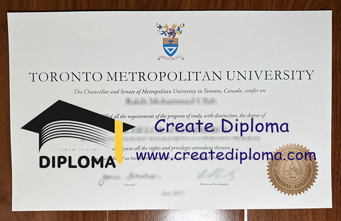 Toronto Metropolitan University diploma