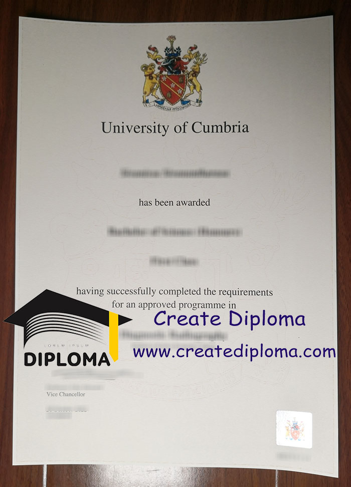 University of Cumbria diploma