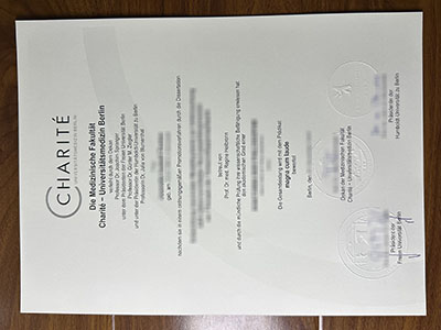 Charité – Universitätsmedizin Berlin Urkunde