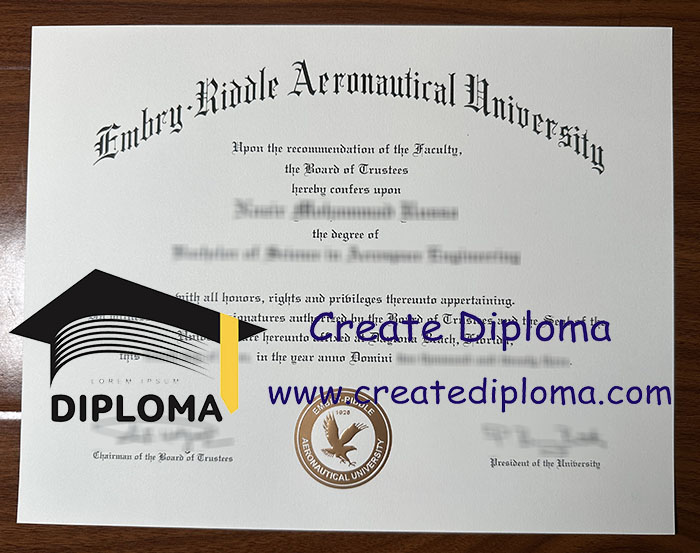 Embry-Riddle Aeronautical University diploma