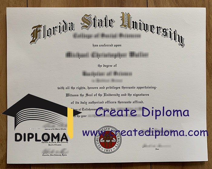Florida State University diploma