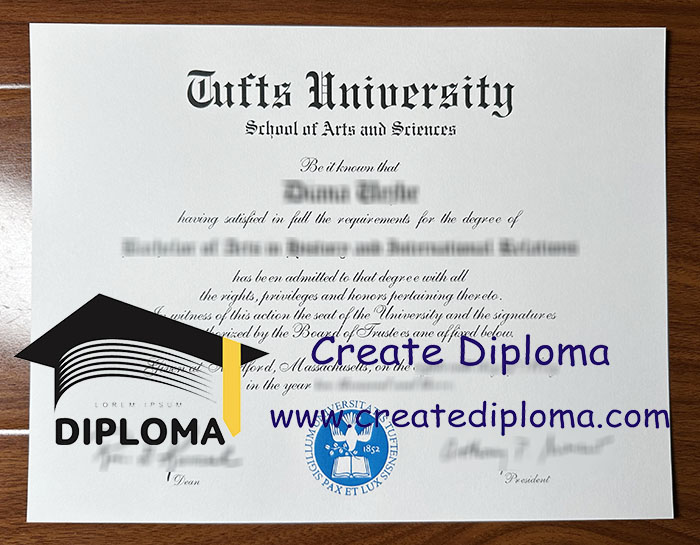 Tufts University diploma