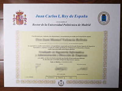 Universidad Politécnica de Madrid diploma