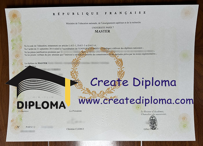 University Paris 7 diploma