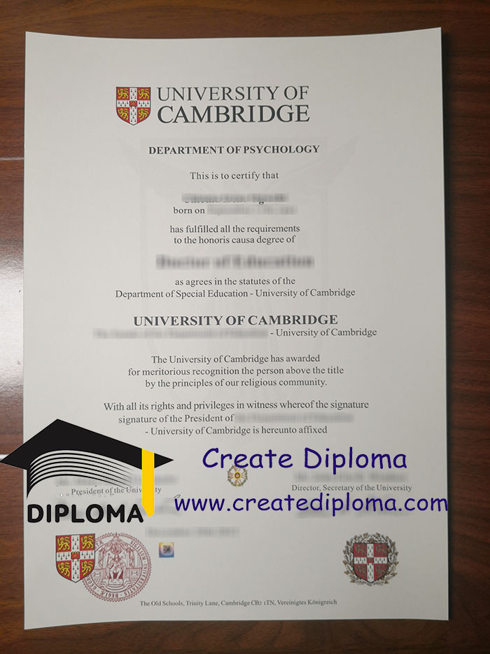 University of Cambridge diploma