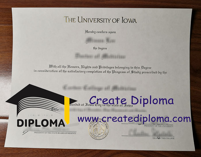 University of Iowa diploma