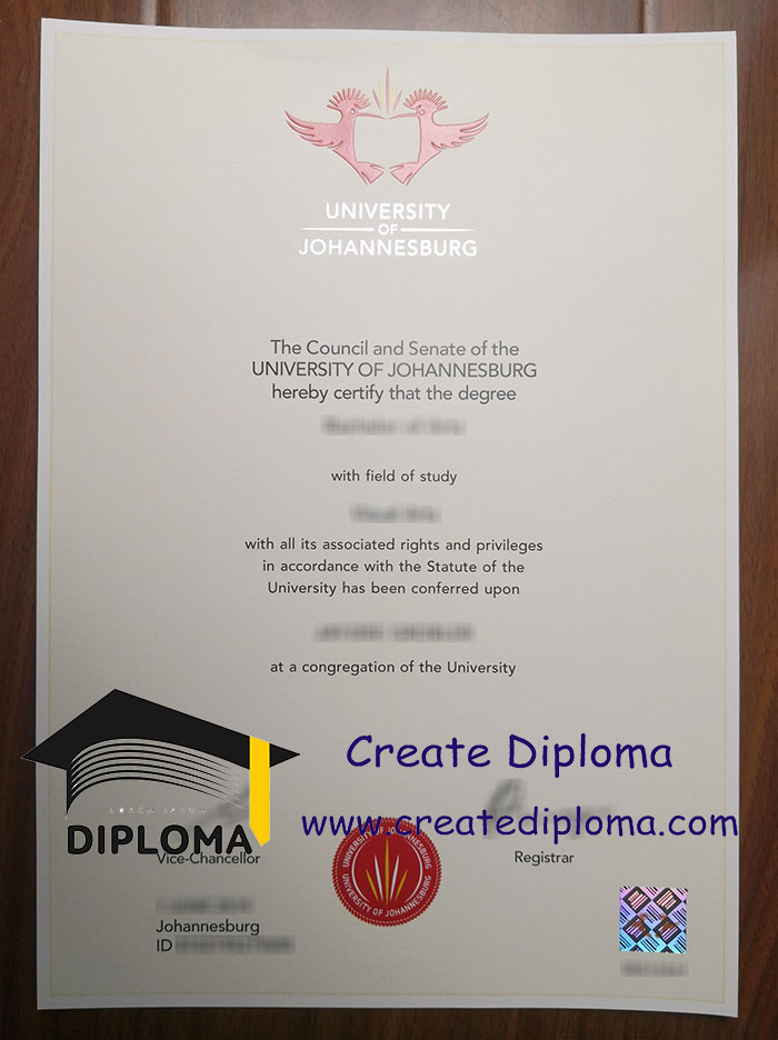 University of Johannesburg diploma