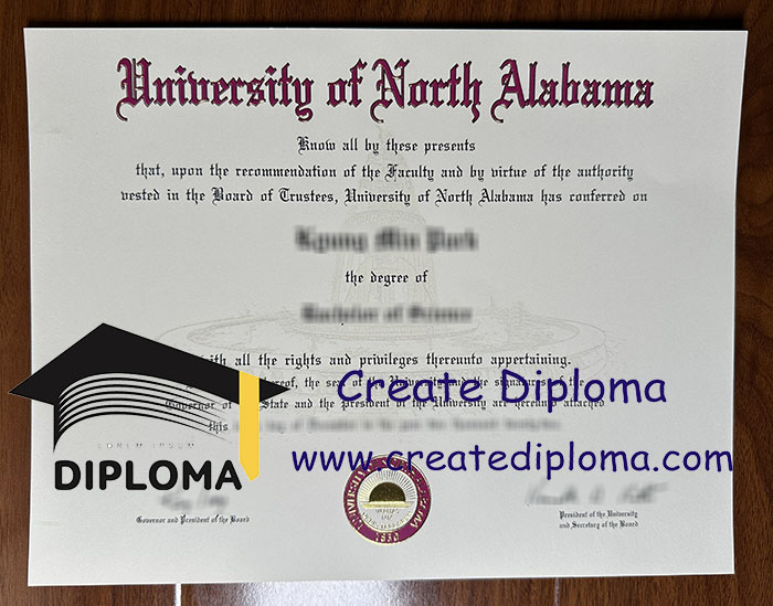 University of North Alabama diploma