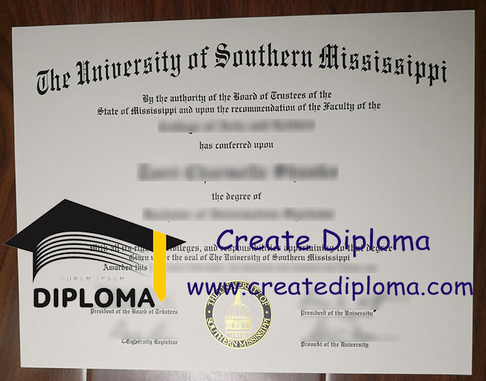 University of Southern Mississippi diploma
