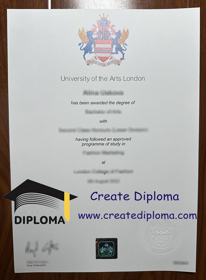 University of the Arts London diploma