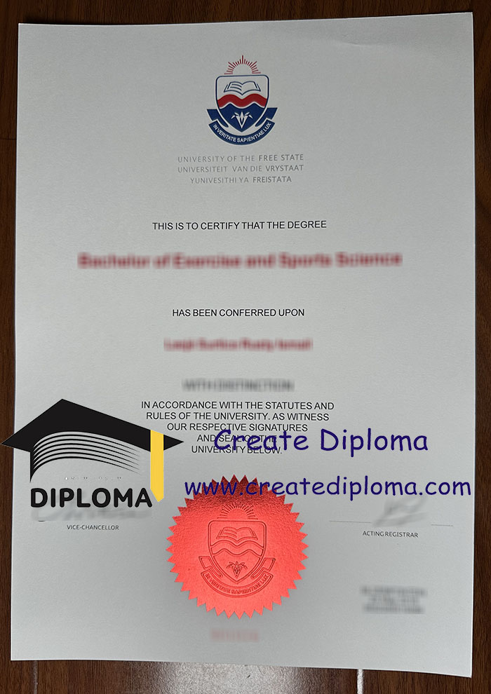 University of the Free State diploma