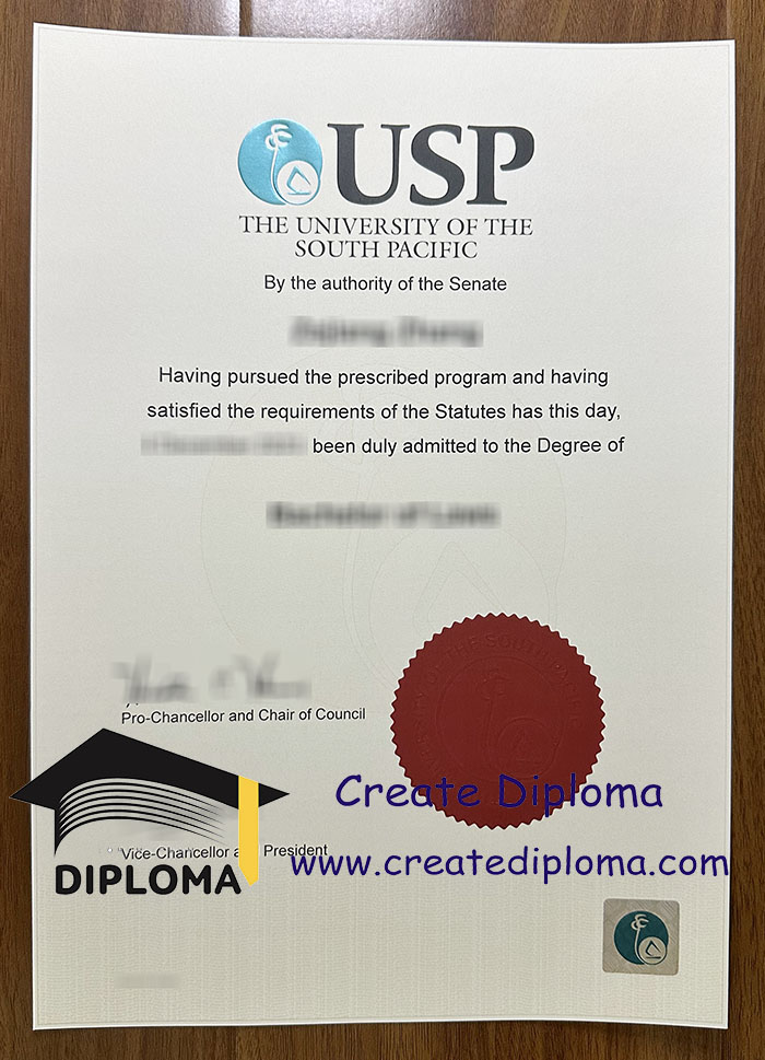 University of the South Pacific diploma