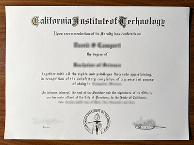 California Institute of Technology diploma