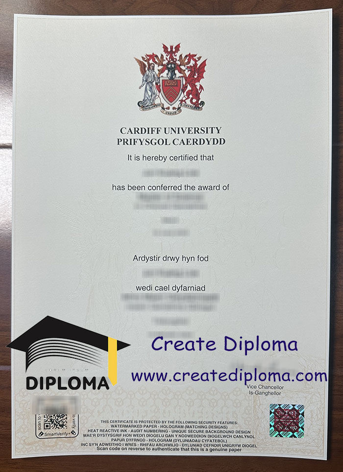 Cardiff University diploma