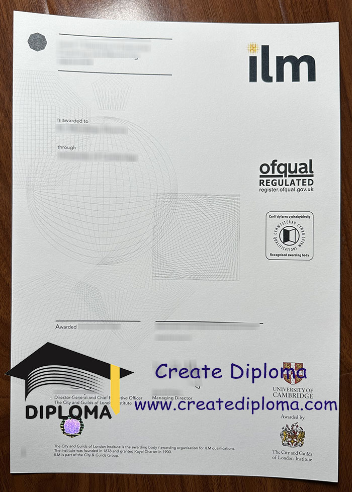 City & Guilds ILM qualification