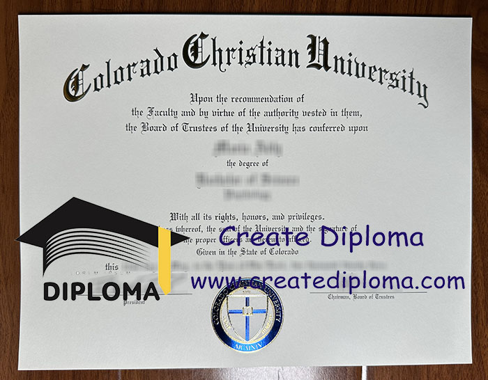 Colorado Christian University diploma