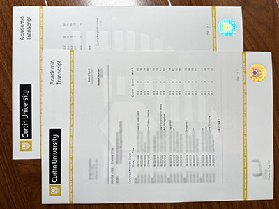 Curtin University transcript