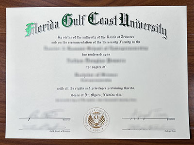 Florida Gulf Coast University diploma