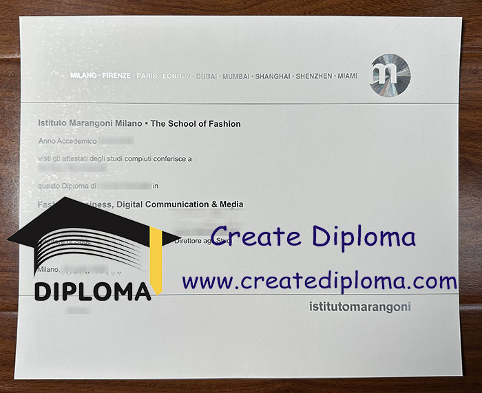 Istituto Marangoni diploma