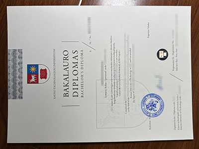 Kauno Technologijos Universitetas diploma