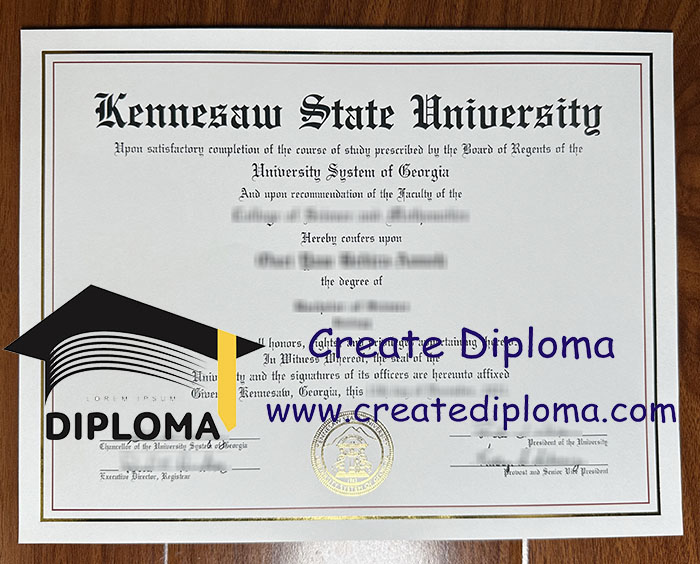 Kennesaw State University diploma