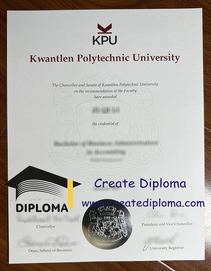 Kwantlen Polytechnic University diploma