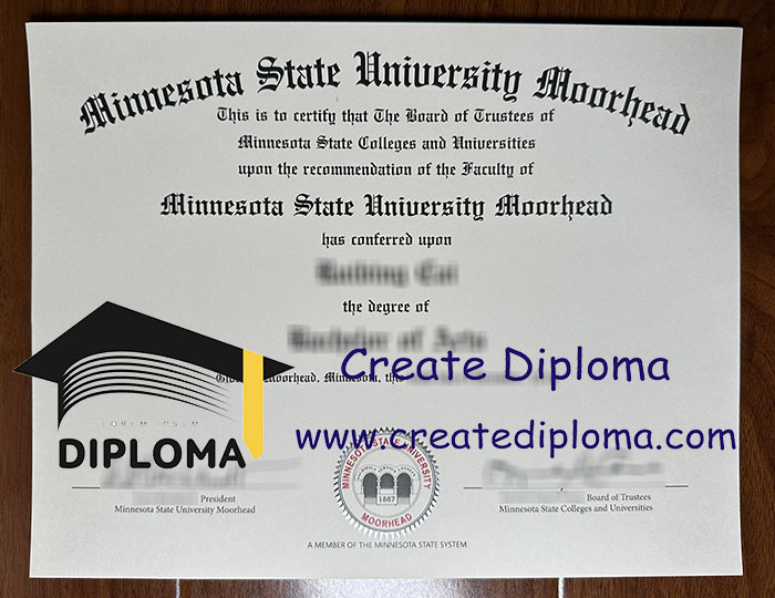 Minnesota State University Moorhead diploma