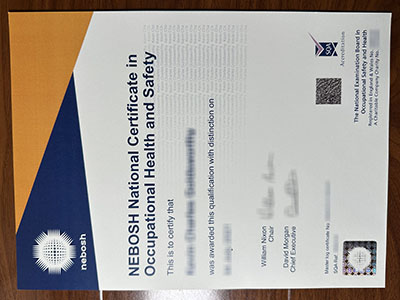 NEBOSH certificate