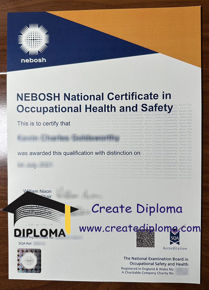 NEBOSH certificate
