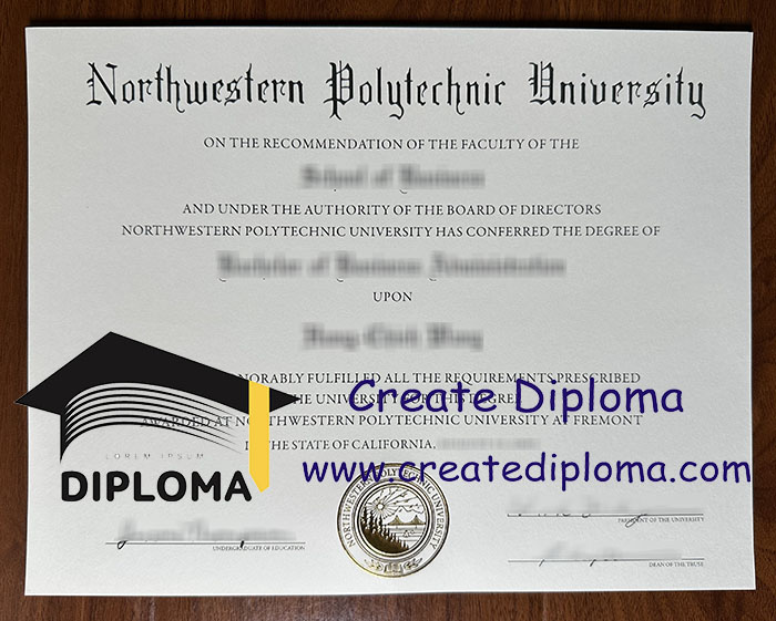 Northwestern Polytechnic University diploma