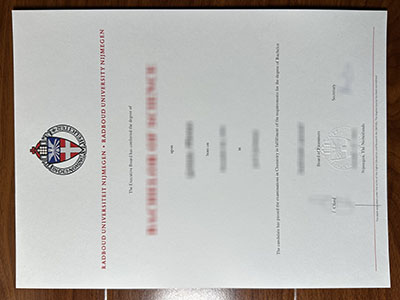 Radboud University Nijmegen diploma
