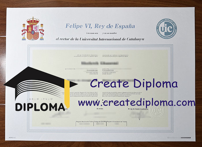 Universitat Internacional de Catalunya diploma