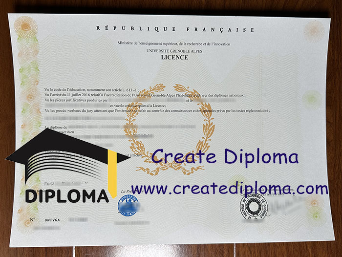 Université Grenoble Alpes diploma