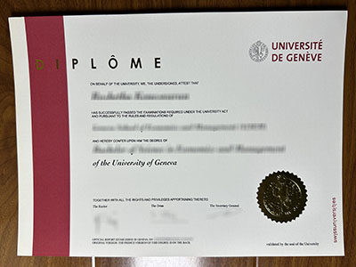 Université de Genève diploma