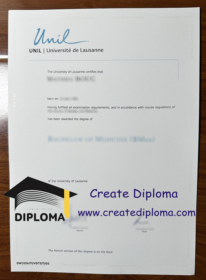 Université de Lausanne diploma