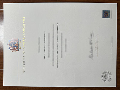 University of Central Lancashire diploma