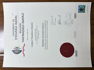 University of Kwazulu-Natal diploma