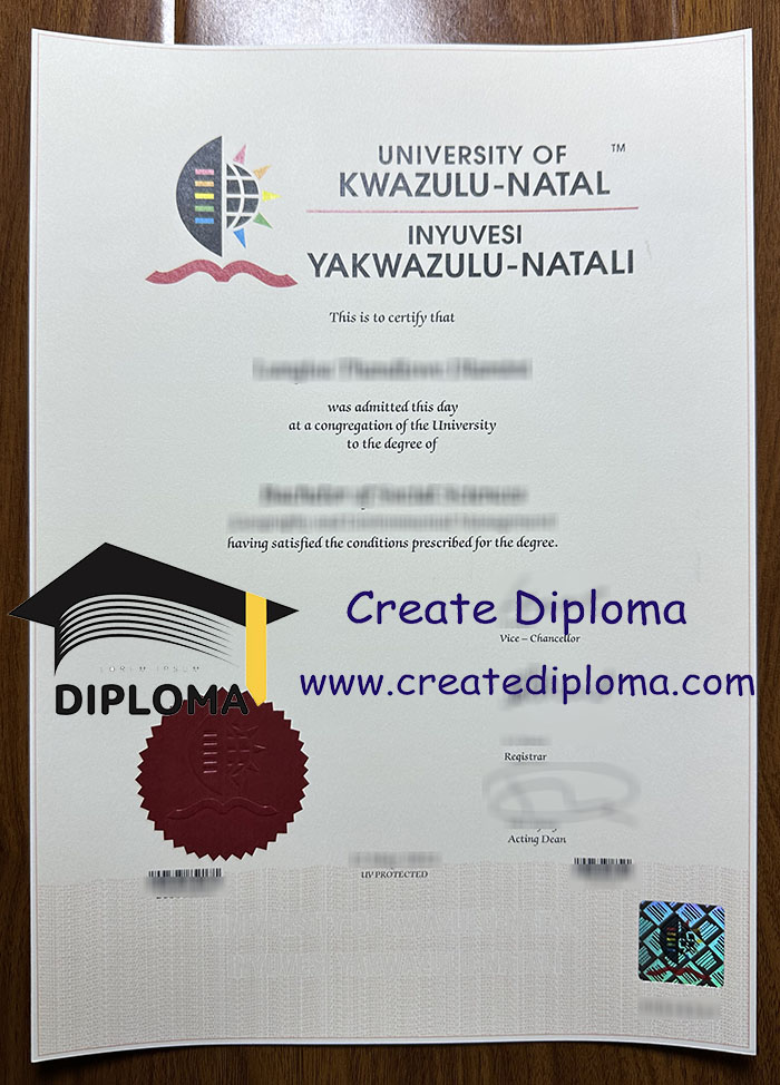 University of Kwazulu-Natal diploma