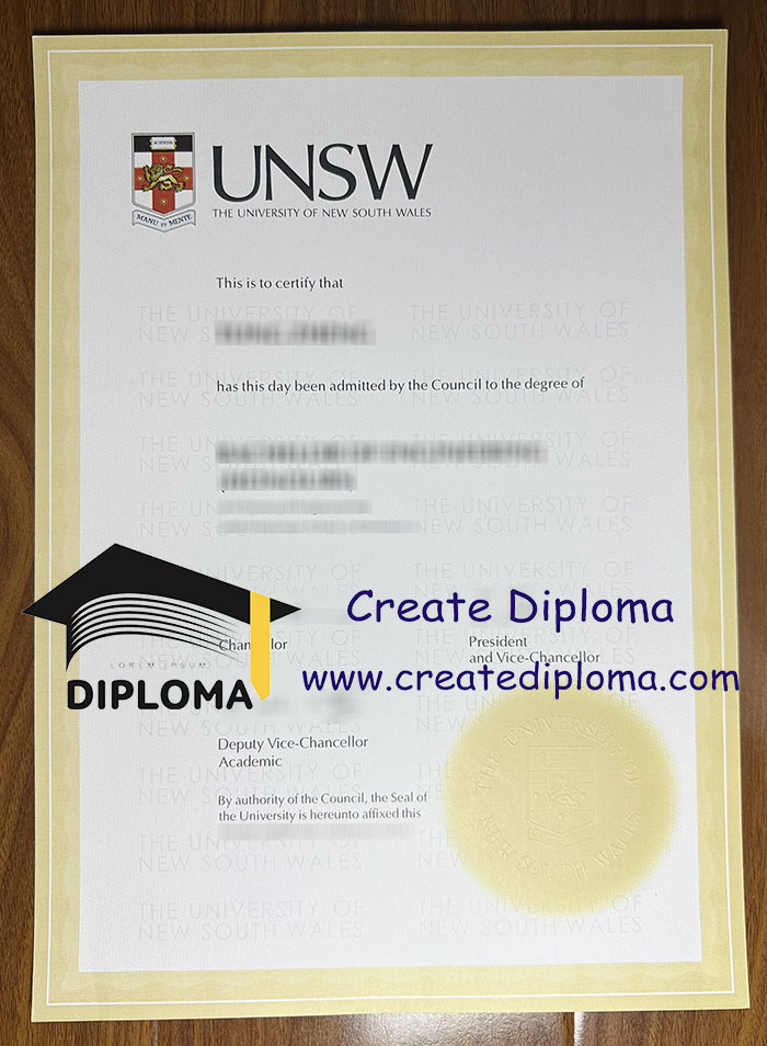 University of New South Wales diploma