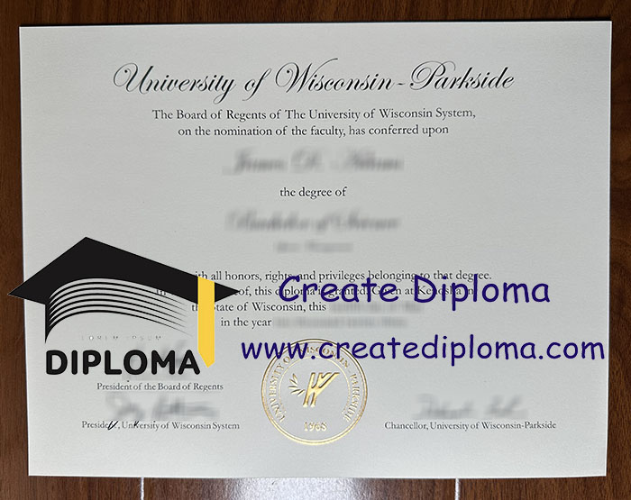 University of Wisconsin-Parkside diploma