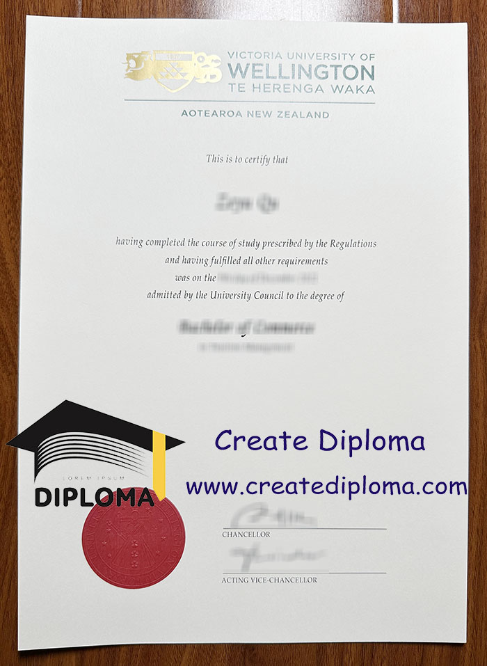 Victoria University of Wellington diploma