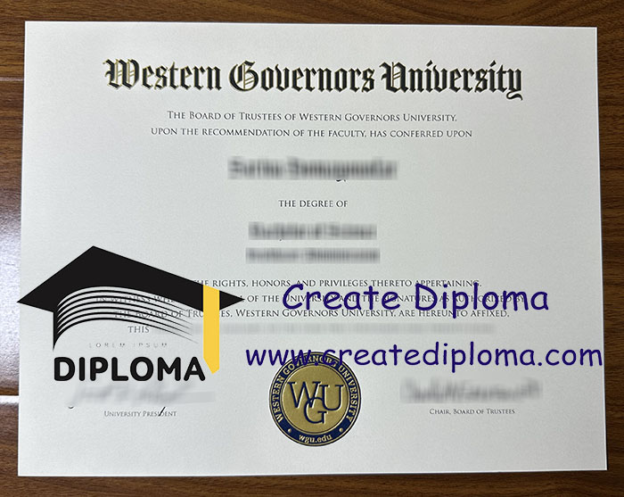 Western Governors University diploma