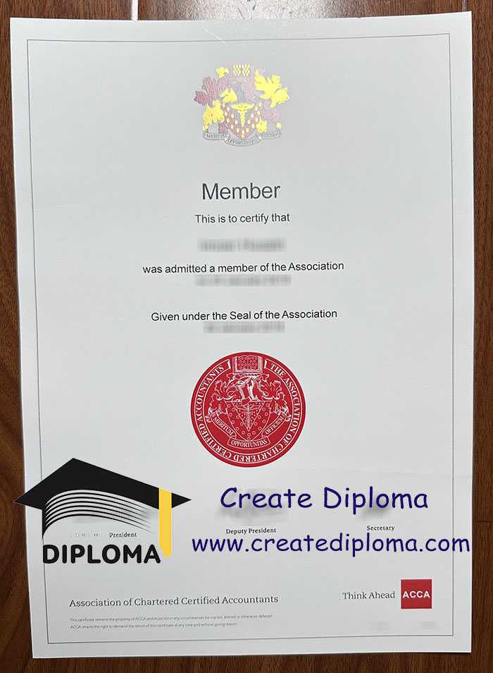 ACCA certificate