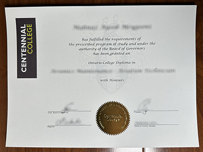 Centennial College diploma