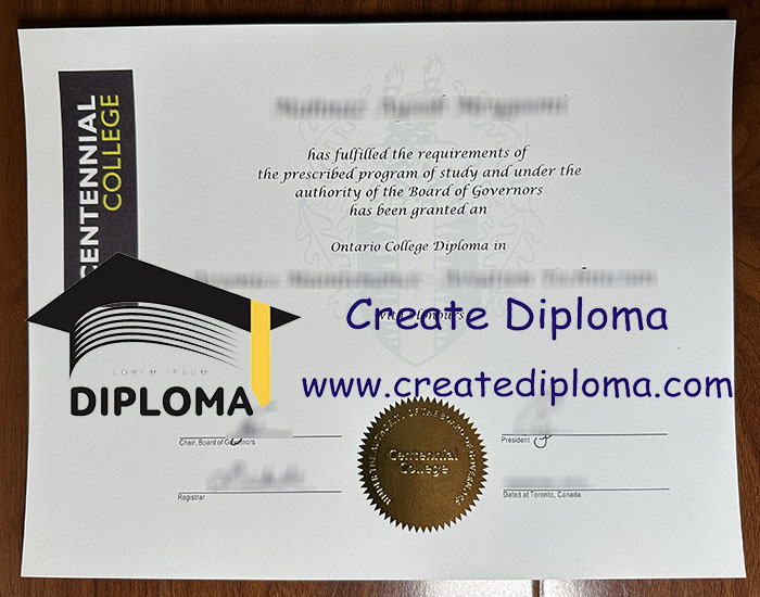 Centennial College diploma